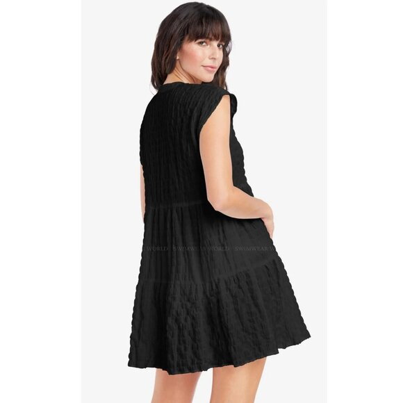 Robin Piccone  Fiona Tiered black Dress size XS - Picture 3 of 9